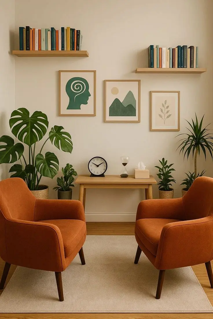 Ambiente da sala com isolamento acústico